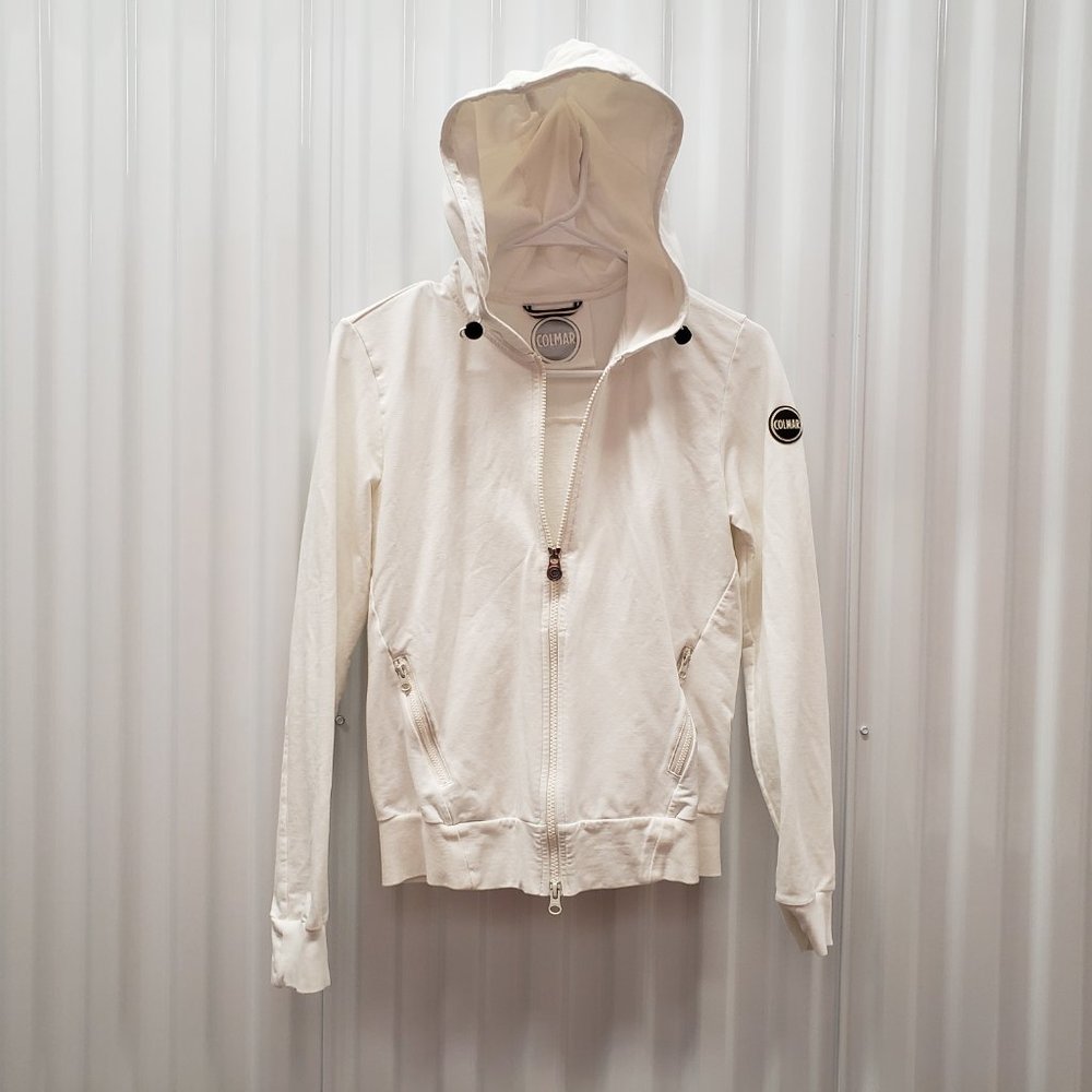Colmar White Zip-Up Hoodie Jacket Sz S
